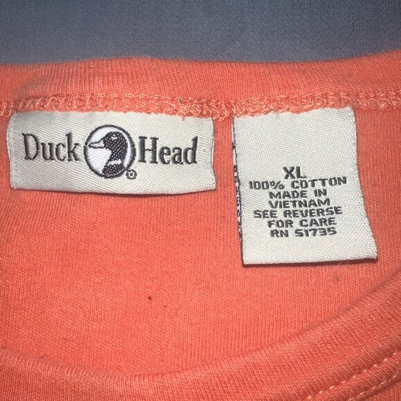 Modern Woman Duck Head Orange/Peach 3/4 Sleeve Shirt - Picture 5 of 8